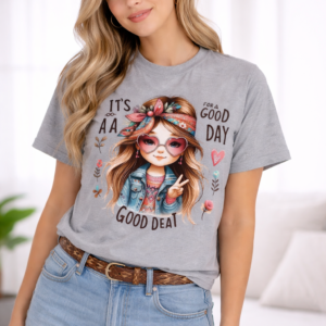 Soft Mist Gray Tee Cotton