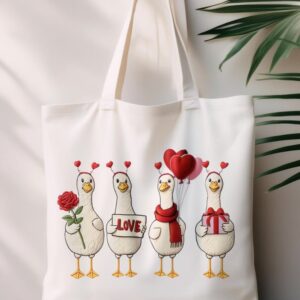 Love Duck Tote Bag