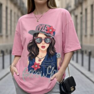 Pink Candy Vibe Tee Polyester