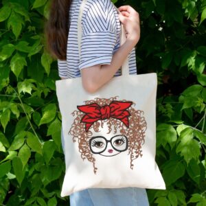 Cute Girl Illustration Tote Bag